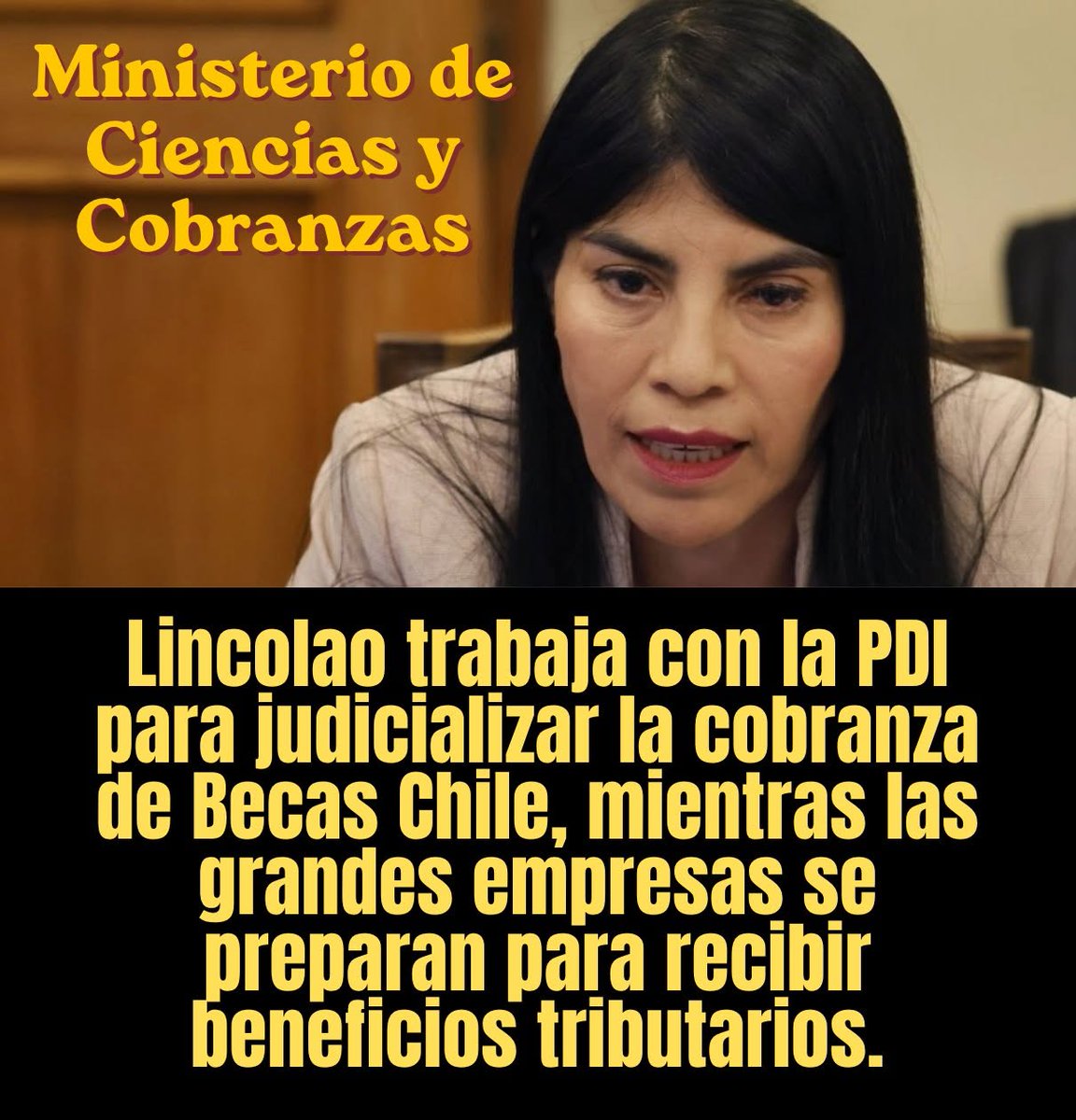 Radar_C_L's tweet photo. Convirtió el Ministerio de Ciencia en una oficina de cobranzas https://t.co/MW5SA4m26e