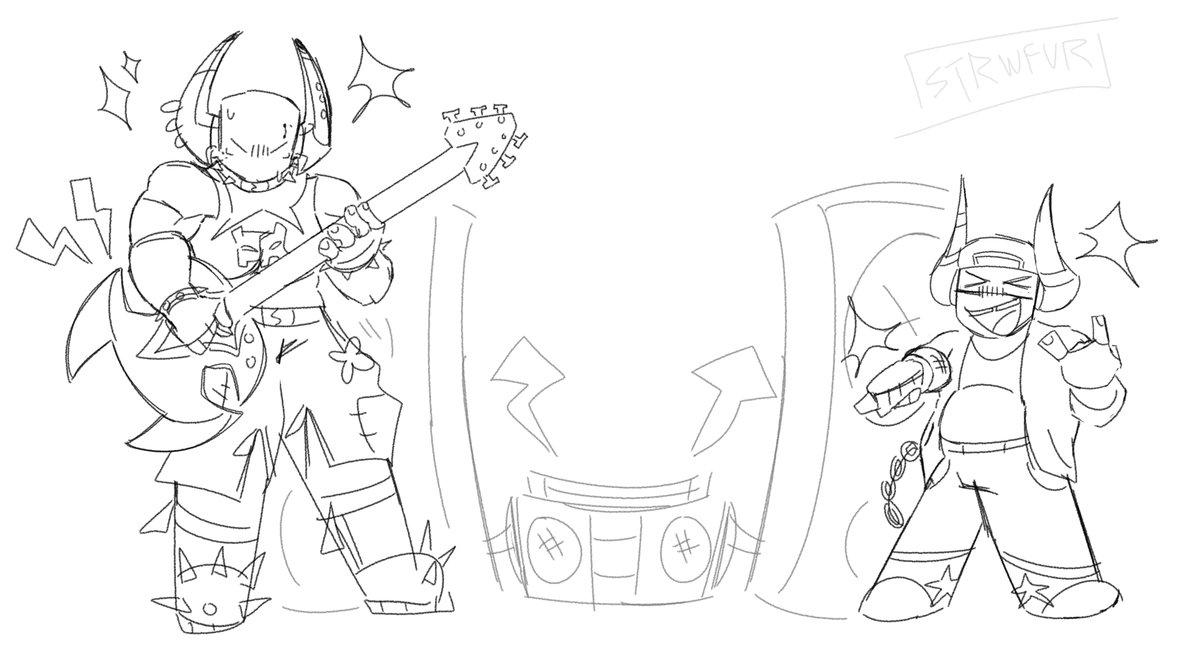Strwberryfeverr's tweet photo. quick doodle, rockhammer and boombox on da stage  #phighting #phightingart https://t.co/1oSbSF6VMv