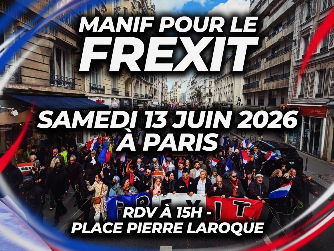 GolletPascal's tweet photo. 🇫🇷 Françaises, Français ! Il est temps de se lever ! ☀️💪
Le 13 juin 2026 à 15h, on descend tous à Paris - Place Pierre Laroque pour la grande MANIF FREXIT !
🕊️ Pour notre liberté, notre fierté et l’avenir de nos enfants !
🎉 Drapeaux tricolores au vent, joie et force collective https://t.co/JYGjFd7esR