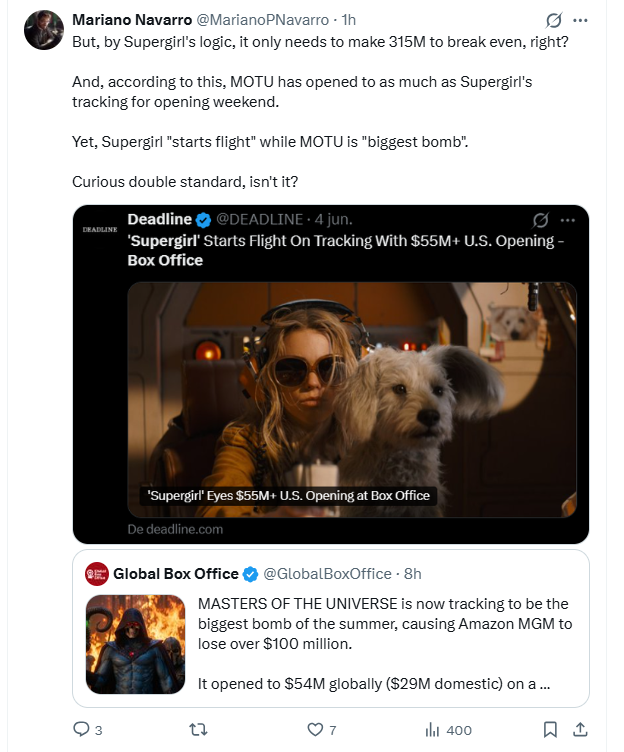 bloodoftheland's tweet photo. The internet is full of people who think that they're box office analysts who can't figure out things like the fact that the US box office and international box office are two different numbers https://t.co/NfM1cv4Lto