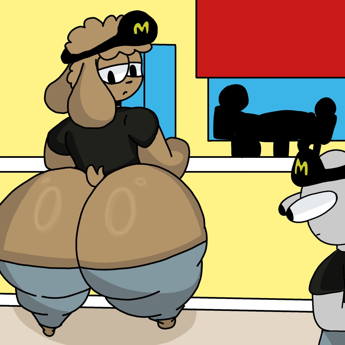 Casandra1341's tweet photo. Working 
#Bigass #femboy #oc #digitalart #furry https://t.co/7ZJYpv5M8V