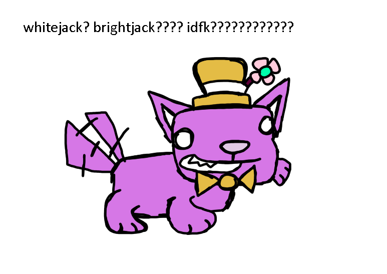 SHAD0W_D0GGO's tweet photo. // it was basically just gonna be a super overjoyed version of blackjack
which sounded really funny in my head buuuuut i feel like it wouldve gotten old VERY quickly

yall can see the design i gave him tho here u go

ACTUAL TAKEOVER SOON smiles at yall https://t.co/3k4PTmII4D