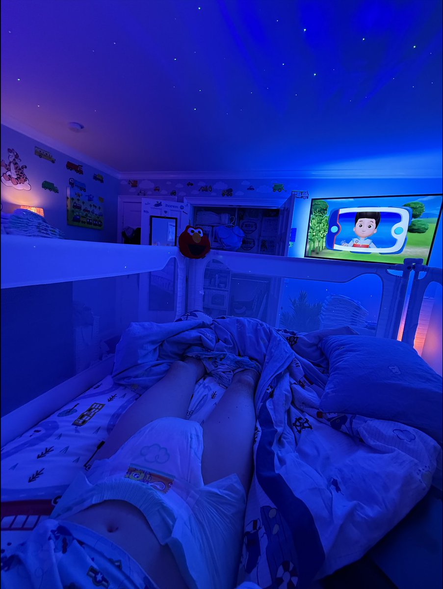 forevrindiapers's tweet photo. My futile protests that my bedroom makeover was way too babyish fell on deaf ears. I was promptly reminded babies have no say in anything, that the decor is very appropriate for me. I've come to accept I can’t escape it, forever padded, helpless, and put in my place.
#diaperboy https://t.co/AKhpIwwLhQ