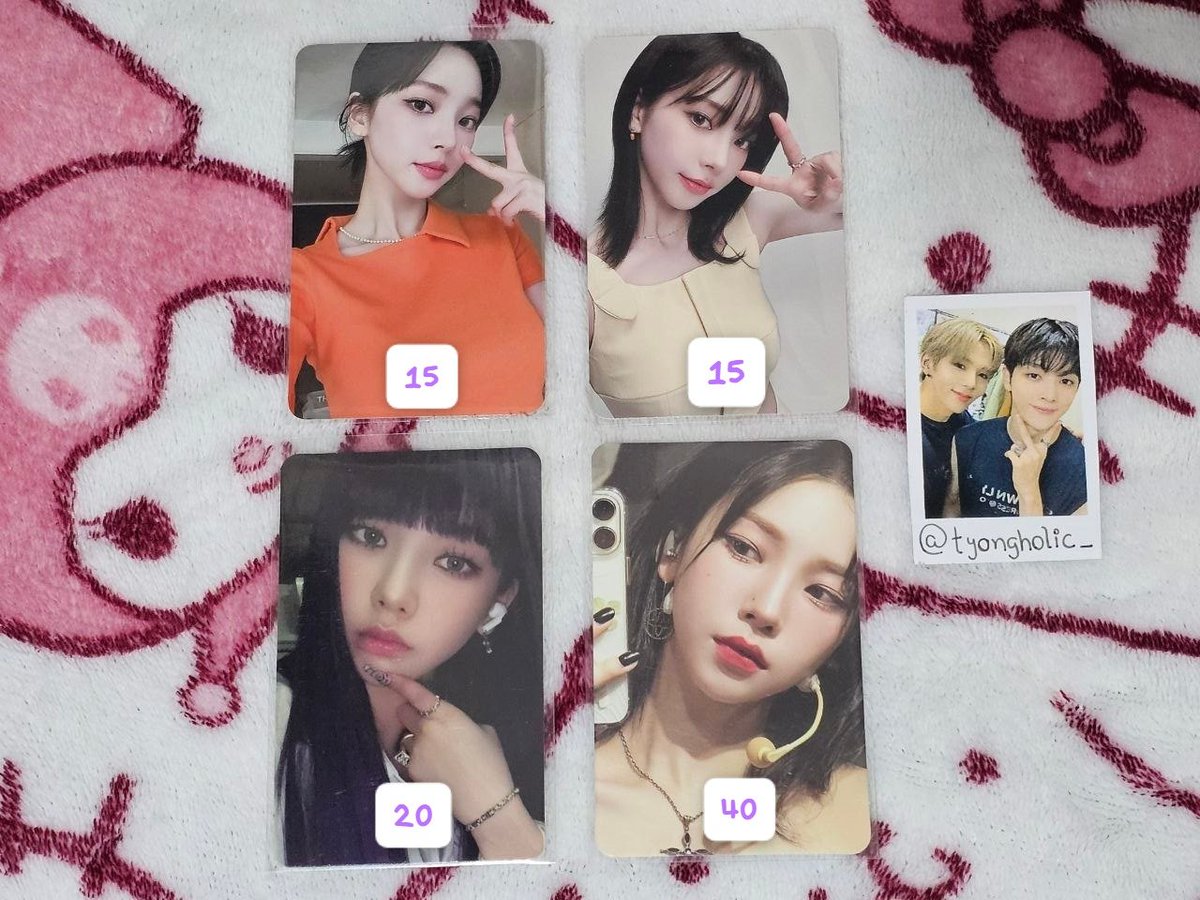 tyongholic_'s tweet photo. ‧₊˚๑✧ venda photocards karina

• valores na imagem + frete a calcular 
• feedbacks positivos no fixado 
• envio em até 2 semanas

vendo aespa pc https://t.co/SINkMxDow7