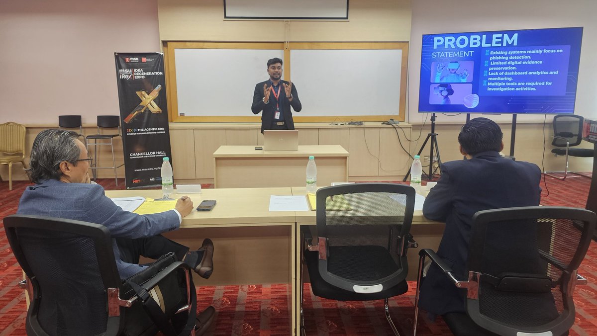 msumalaysiaFISE's tweet photo. Insightful sharing by Pradeep Raj during the IREX Entrepreneurial and Commercialisation Competition, inspiring innovation and turning ideas into impactful ventures. 🚀

#IREX2026 #MSUMalaysia #MSUFISE #MyPremierDigitalTech https://t.co/OW6FPPxyQv