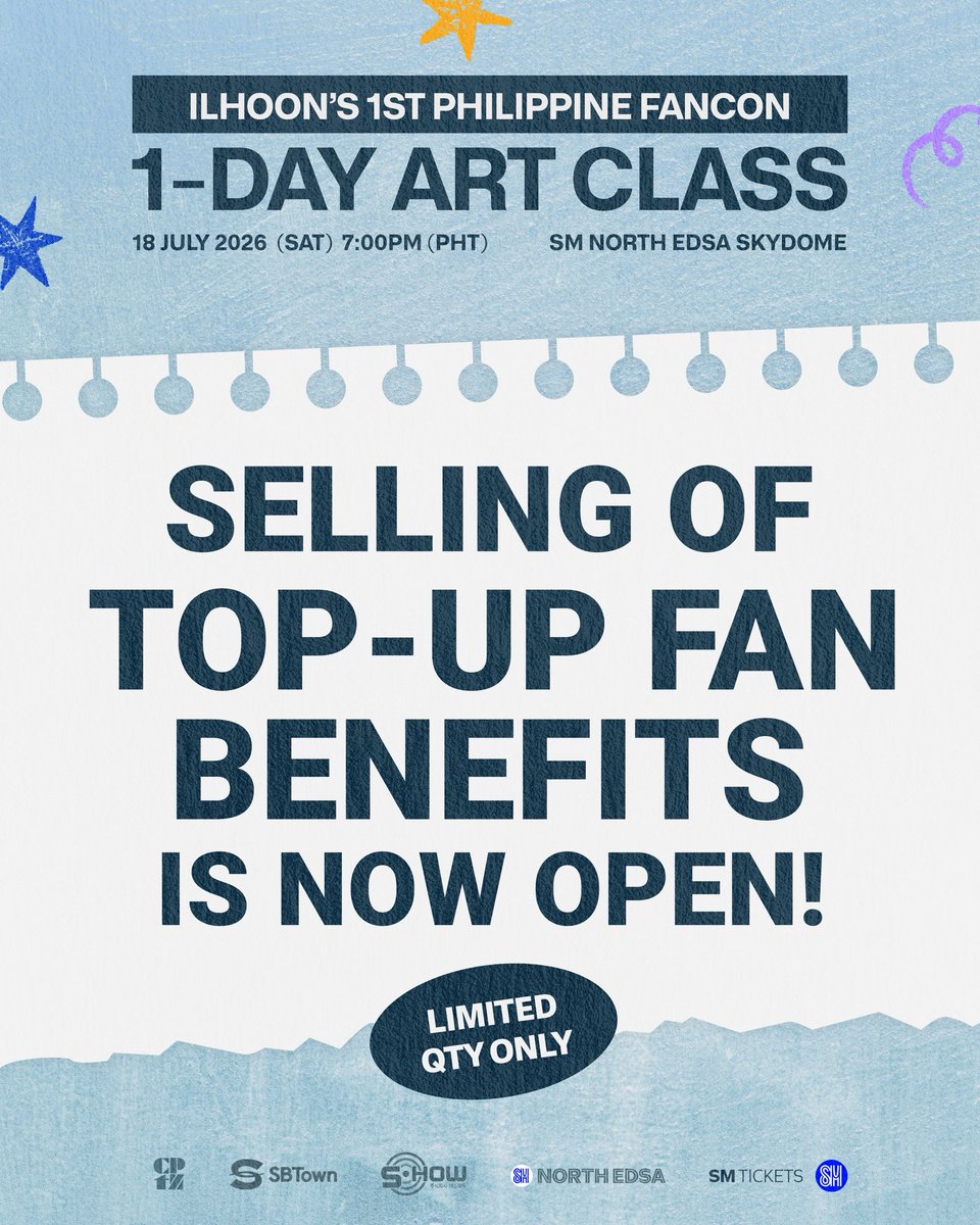 officialsbtown's tweet photo. Hi LOONEEs! 💙

TOP-UP FAN BENEFITS are now up for grabs—LIMITED SLOTS only and strictly first come, first served. 

Get closer to ILHOON and make your fancon experience unforgettable. 

🔗 https://t.co/pGxvX4WyHq

#ILHOON
#ILHOON_in_Manila 
#SBTOWN https://t.co/nroudZKzQu