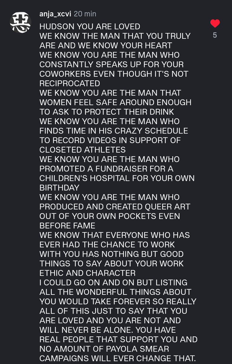 violetshudson's tweet photo. That message hit hard. He deserves all the love in the world❤️ https://t.co/dN5DR35gRC