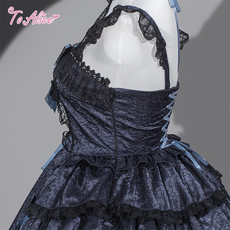 toalicejapan's tweet photo. ❤️ToAliceJapan❤️

\ Pre Order /
本日よりご予約スタート🌟6月29日(月)まで🎀

🎀ToAlice🎀
【Midnight Blue Rose Series】

・CHAIN×DOLL Midnight Blue Rose Dress　¥18,480
⇢🛒https://t.co/HYiphFdtl4

カラー：ネイビー
（各サイズ:S/M/L/XL）

裾のローズとクロス刺繍が美しいドレス。

※9月中旬頃の入荷予定

🎀ToAlice一覧⇩
［https://t.co/JwtkWW5Fpu］
#ToAlice #ToAlice予約商品
