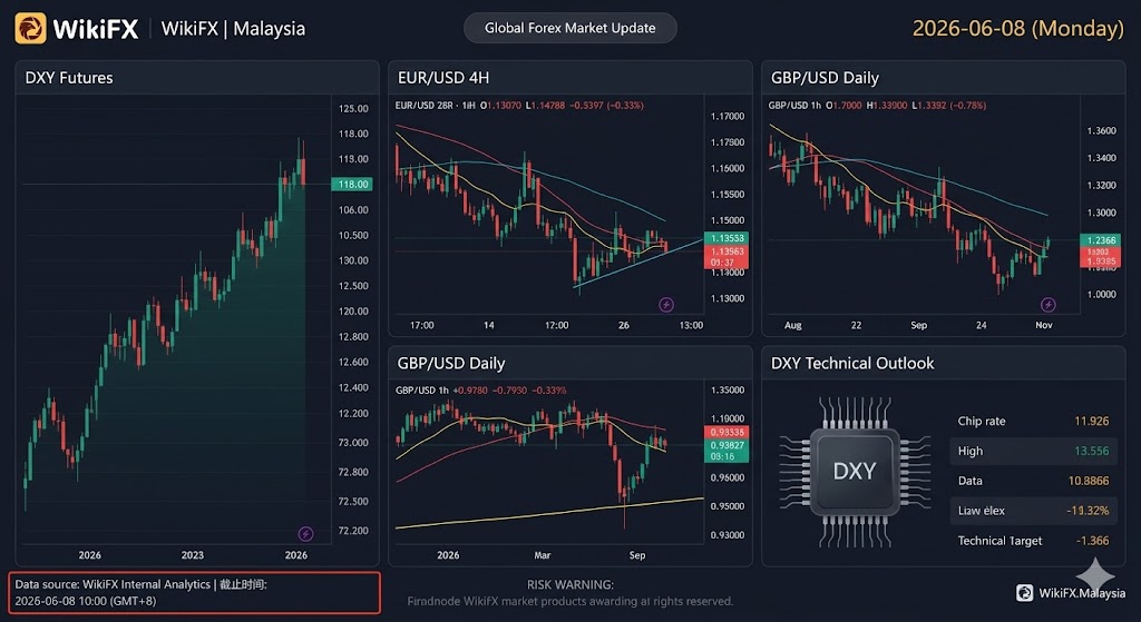WikiFX_MY's tweet photo. The US Dollar dominates the #Forex market this week following strong jobs data! 💵🔥

📉 EUR/USD faces heavy pressure
📉 GBP/USD slides toward 1.33📈 USD/JPY marches toward 160
Eyes on US CPI &amp; ECB rate decisions next. What’s your play? 📉📈

#FX #ForexTrading #Trading https://t.co/lK4my4X7jl