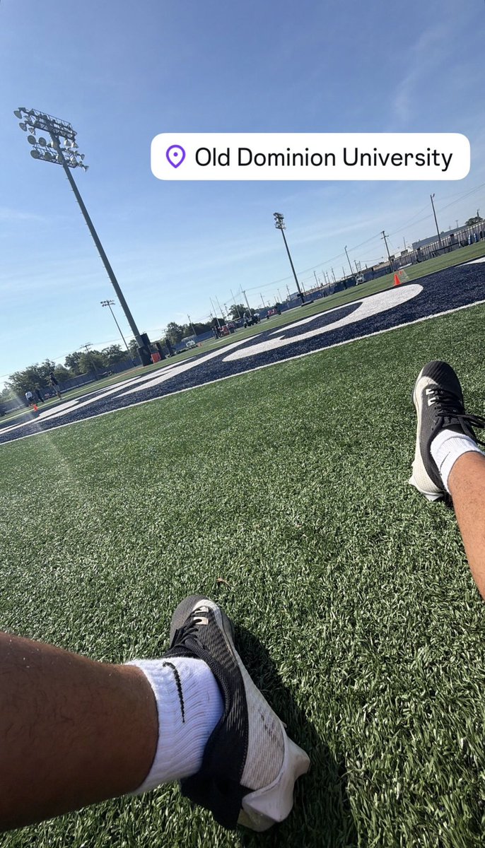 Jaydenbrown540's tweet photo. Always a great time getting back down to @ODUFootball this time to compete. Thank you @CoachReed_ODU i’m looking forward to showing you how I implement your guidance this upcoming season sir. @CoachHSims @StevieFBALL @KylePollockFB @Nick_Louvier1 @TylerLamar__ 

@KettleRunFB @_coach_noonan_ @DelaplaneKid