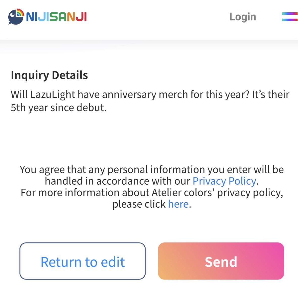 yoonminbrainrot's tweet photo. day 14 of asking nijisanji where is lzlt anniversary merch until lzlt anniversary merch announcement drops https://t.co/KSoxmwgjsh