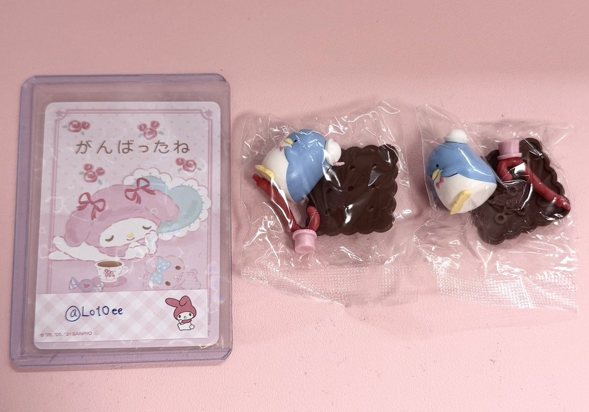 Lo10ee's tweet photo. @1 交換 チョコサプ サンリオ 

譲 ▷ タキシードサム ×2

求 ▷ クロミ、マイメロ

まとめての方優先
郵送＞都内･神奈川手渡し
お気軽にお声掛けください◎ https://t.co/4wcmh9hQCu