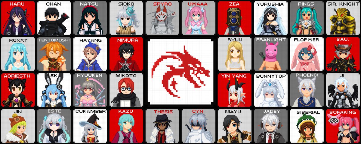 uwaaarin's tweet photo. Many faces, One guild! New Originals Guild Banner by @qediver ☺️

#Toram #bemmoshow https://t.co/ygC9XP5kKY