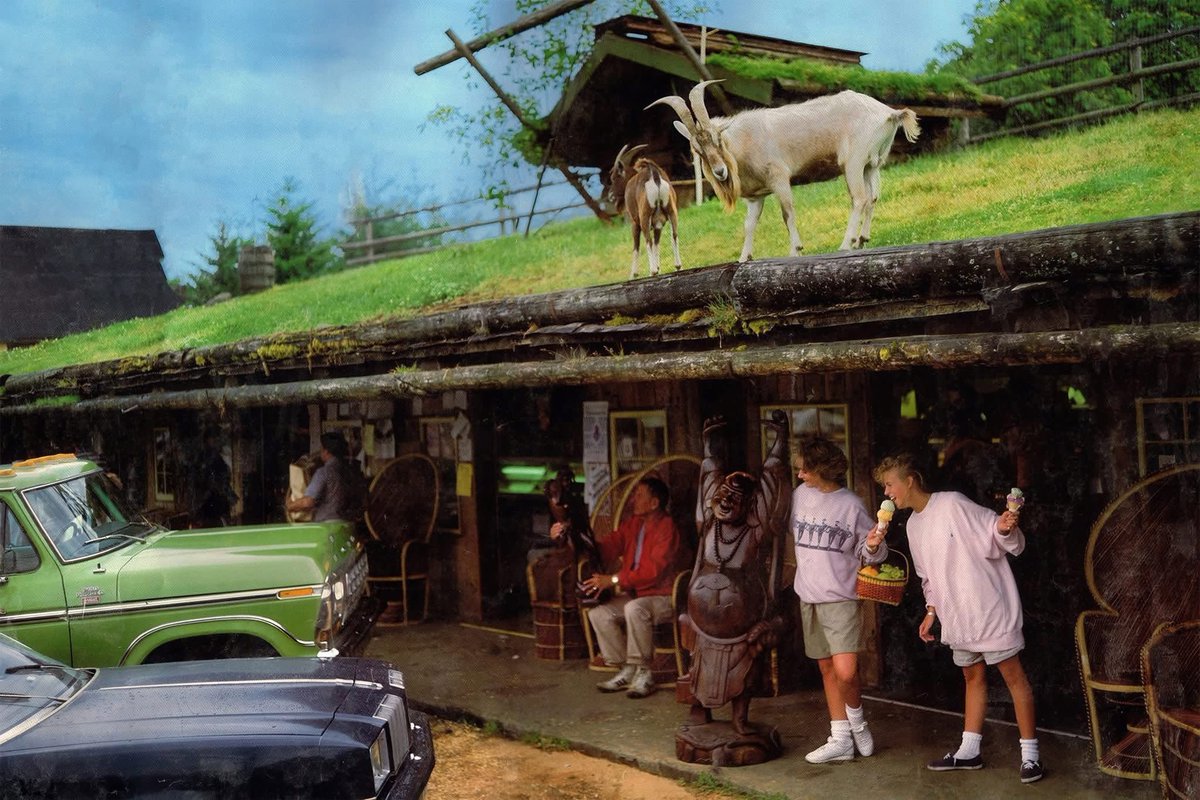oldcanadaseries's tweet photo. The Old Country Market in Coombs, BC on Vancouver Island in the 1970s and 1980s. Have you ever been? 🇨🇦 https://t.co/hHoULiTBjC