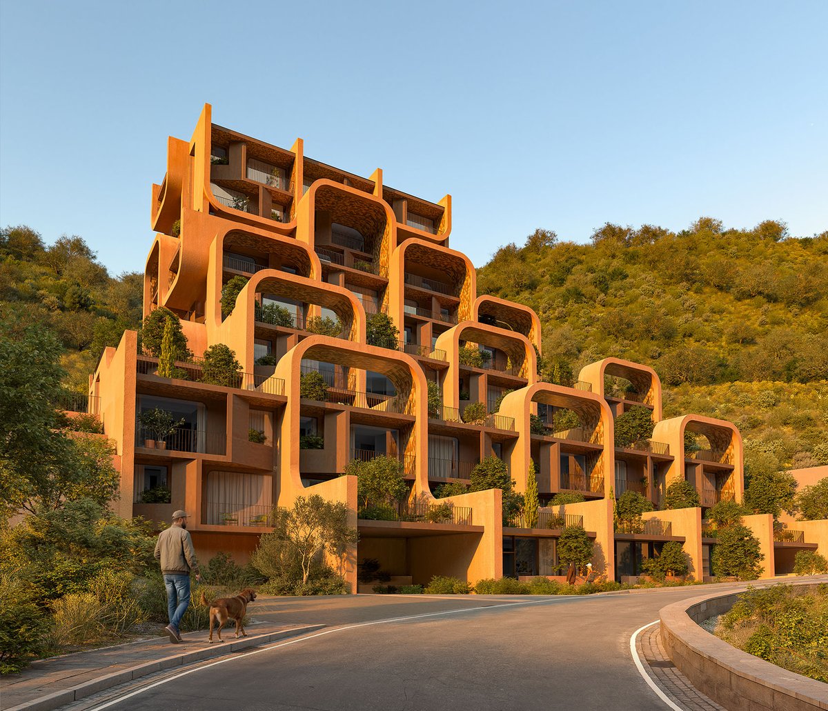 goooodofficial's tweet photo. Nest and Cascades by Zaha Hadid Architects
A Topography-Shaped Low-Carbon Living Community
link: https://t.co/Gqj9d5o4jv

photo by ZHA
#Tirana #Conceptproject
#Hospitality #ResidentialApartment #Housingcomplex #Park #Courtyard #Hotels https://t.co/OiOi1heaL1