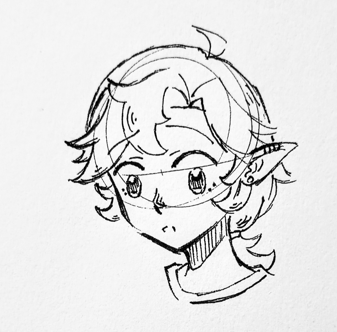 oro_arts's tweet photo. Somehow I've become..... even more anime? And my hair is in a ponytail now? How did this happen? https://t.co/bXFyTvtiNo
