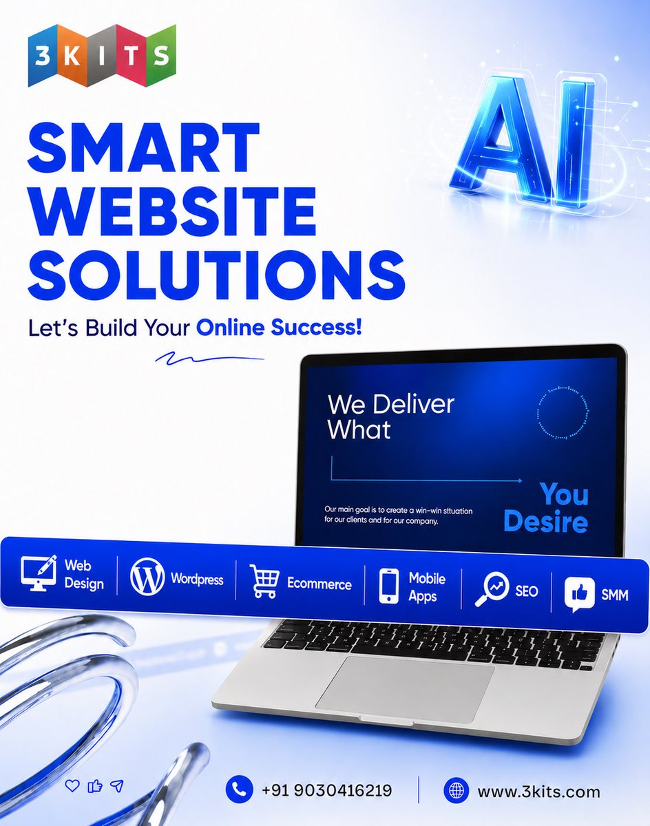 3kitss's tweet photo. Looking for a professional website design & development company in Hyderabad?
https://t.co/aMhoiAN9XK
#WebDesignHyderabad #WebsiteDesigner #WebsiteDevelopmentHyderabad #WebDeveloper #WordpressDevelopmentCompany https://t.co/WOA5aUehb7