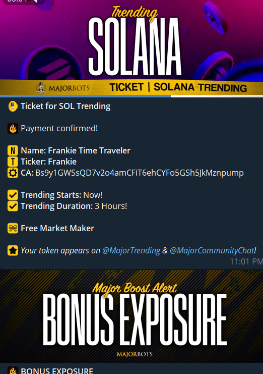 TheSolanaSavior's tweet photo. SOL TRENDING PURCHASED!

SEND IT!

$FRANKIE 

Bs9y1GWSsQD7v2o4amCFiT6ehCYFo5GSh5JkMznpump https://t.co/Ktrzghc4FU