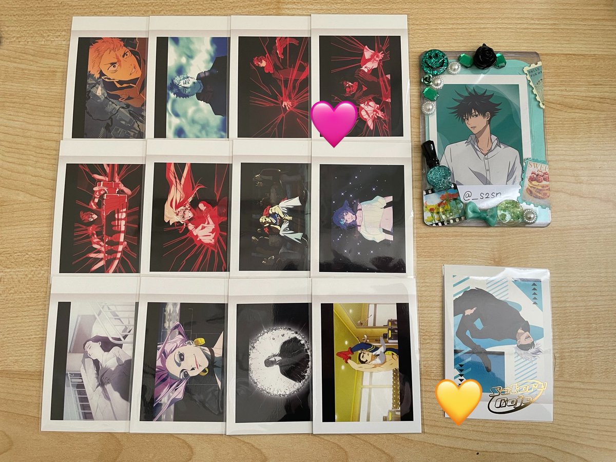 __s2sn__'s tweet photo. 呪術廻戦 ぱしゃこれ 交換

求】伏黒( 今弾 〉 過去弾 ) or
　　3/¥275＋送料 (4枚目〜1/¥91)

譲】画像ご確認ください

・譲渡は3〜
・譲渡💛🩷は2.3段目から2枚

お気軽にお声掛けください。
#Sの交換 https://t.co/GsQZsISQCs