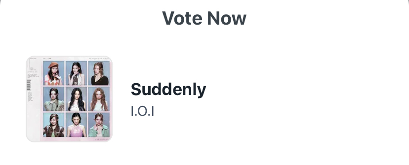 VOTE] Daily reminder to vote for IOI on SBS Inkigayo Pre-Vote