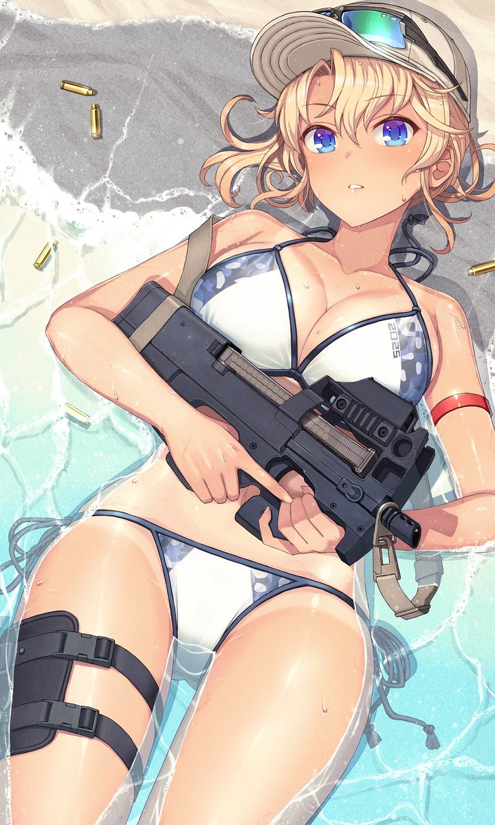 onnsoku_itou's tweet photo. 夏はだいたい金髪ちゃんの水着絵を描いている様な気がする。 https://t.co/997lVStTx1