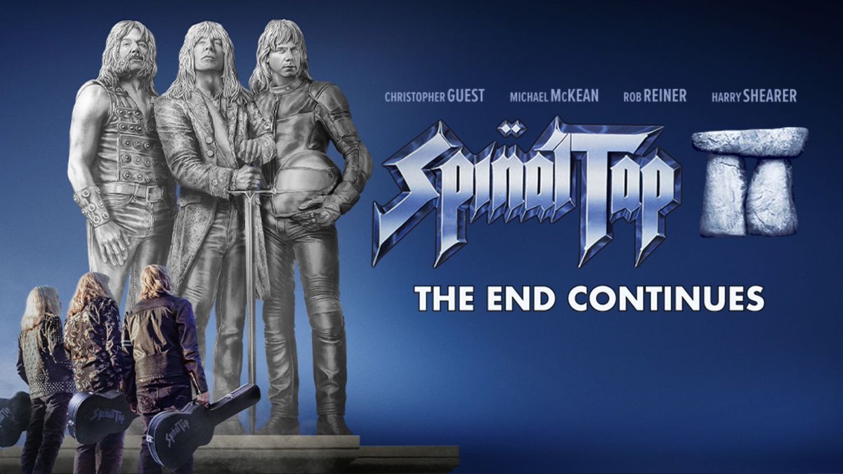 DailyScreenMT's tweet photo. I had no idea Spinal Tap 2 even existed, and it feels like it completely flew under the radar. You can tell Rob Reiner has a lot of love for this project, and it's honestly impressive how many musicians and big-name artists show up.
The story is pretty simple and not as deep as I expected, but as a nostalgic reunion of the band, it works. Not great, but definitely a fun time.