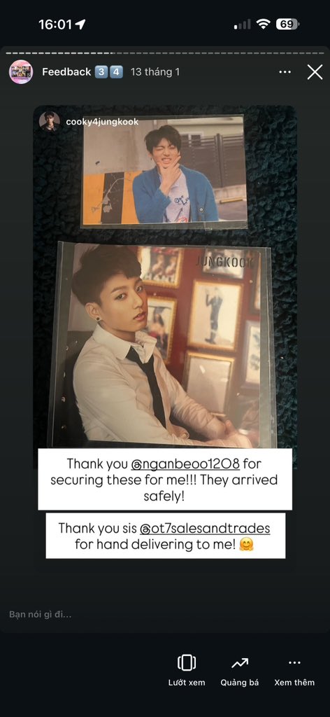 nganbeoo's tweet photo. 방탄 포카 양도
Wts bts photocard 
#ตลาดนัดบังทัน 

Feedback 🫶 https://t.co/vWSrn1hffa