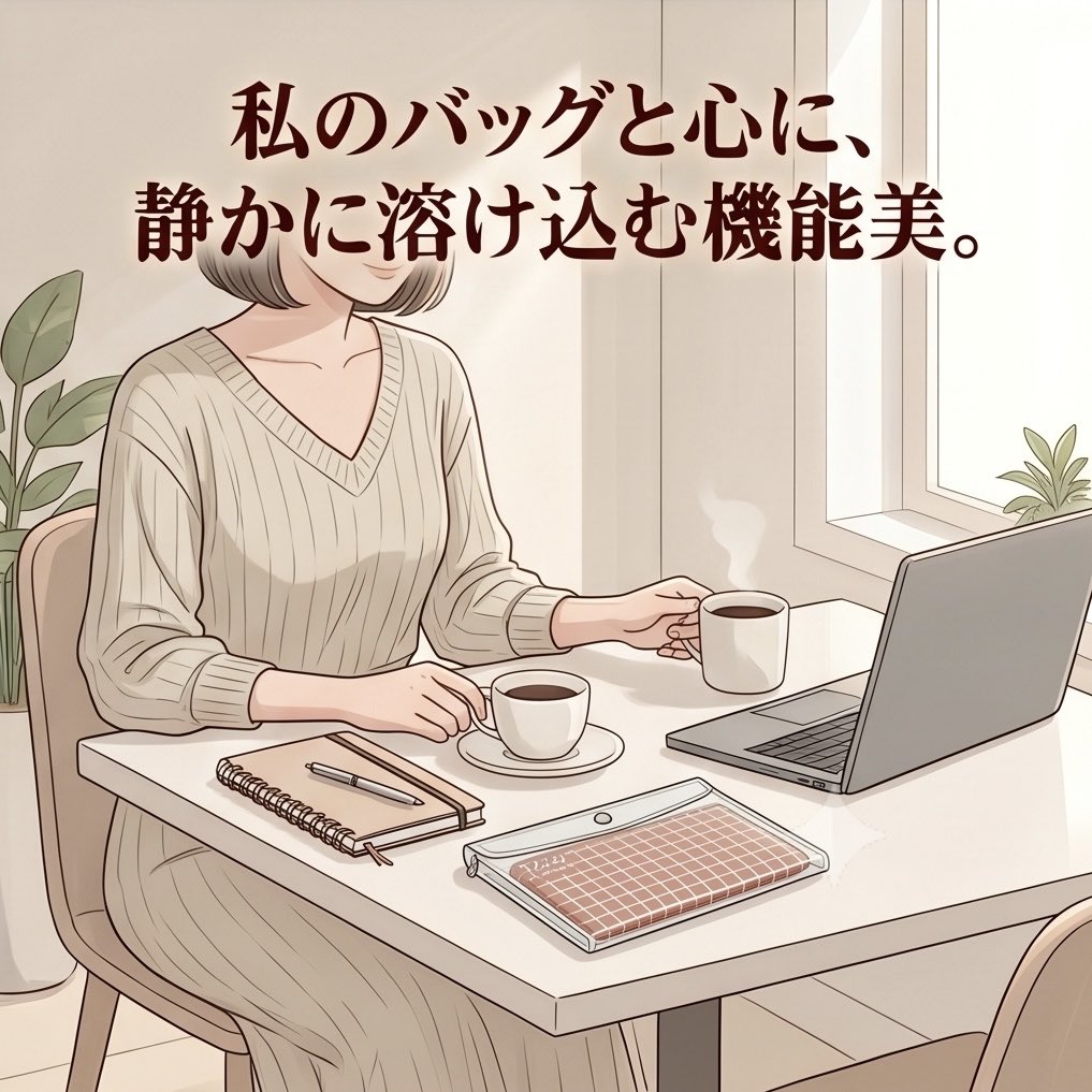 aino_smart's tweet photo. カバンを開けるたび、美しさに心がスッと整う。

バッグの中で小物が散らかる景色は、スマートに働きたい大人にとって不要な視覚的ノイズ。
出し入れのロスタイムを無くす仕組みが必要です☕️

私が今惹かれているのは、バッグのシルエットを崩さず隙間に収まる、無駄のないフラットな造形美。
コクヨならではの仕立ての良さと、透明窓の利便性が美しく融合しています。
ミニポーチに小物を隠せて、働く動線がどこまでもスマートに。

私の心を整えてくれそうな、美しき実力派の詳細はすぐ下に。👇（PR）

（ 🌿 イラストはイメージです ）