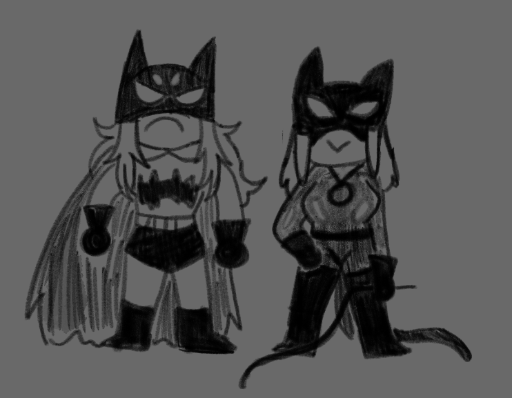chibiibott's tweet photo. these idiots wanted to roleplay for a date and chose these outfits  @vertebrae https://t.co/YuSAmcvbB5