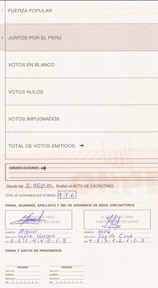 ElCapitanKarlos's tweet photo. @el_analista2020 @RZP140650 Llegaron las 900k SIN PERSONEROS CON LA MISMA LETRA... https://t.co/g2BTCnyWFd