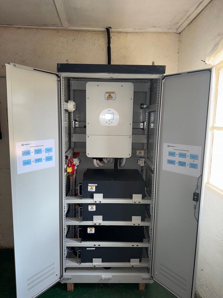 aptechsolar's tweet photo. Aptech Africa successfully designed, supplied, and installed solar energy systems across 10 health facilities in Rwanda. The project delivers a total installed capacity of 82.6 kWp Solar PV, with a 204.8 kWh Battery Energy Storage capacity

Use the link: https://t.co/8hc0UUNuGw https://t.co/ORTlyZQlhp