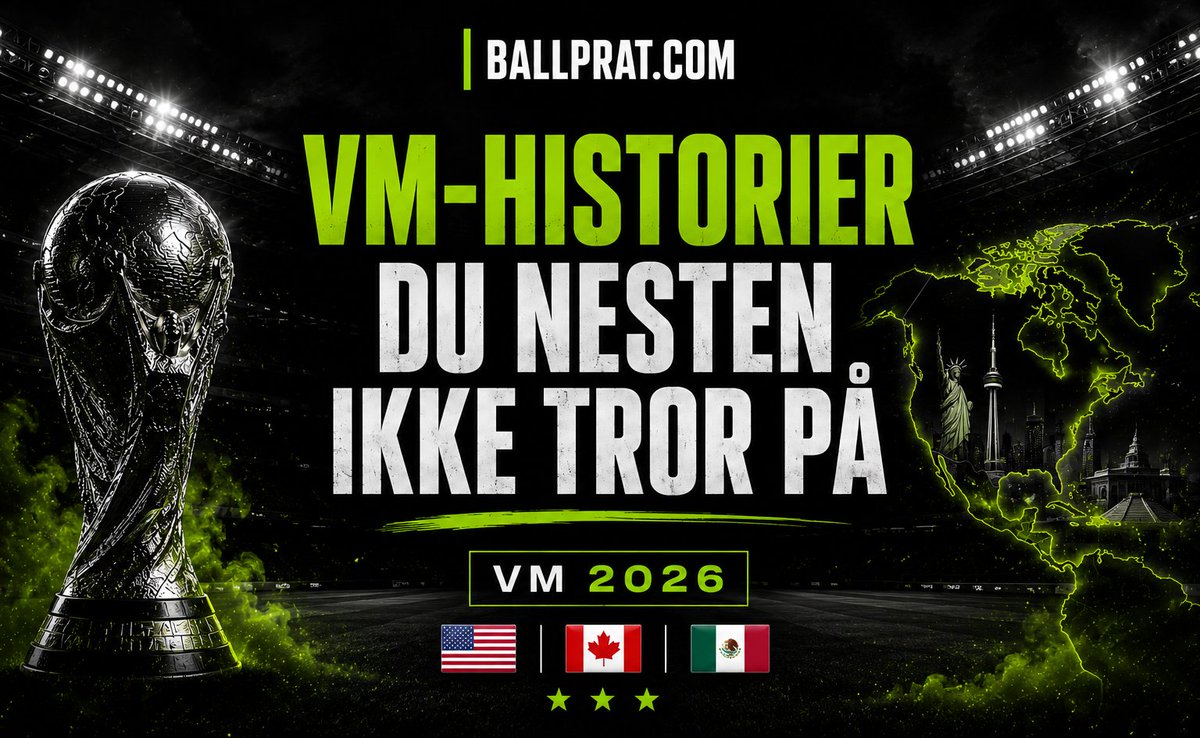 Ballpratcom's tweet photo. VM-historier du nesten ikke tror på 🇨🇲
Kamerun slo regjerende verdensmester Argentina i åpningskampen i VM 1990. De avsluttet kampen med ni mann.
#fotballVM #VM #nrksport https://t.co/tWsfzhhHEZ