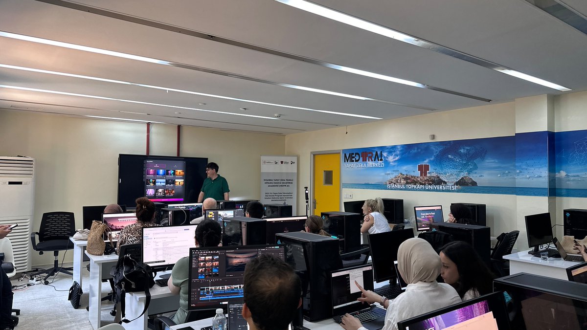 salihaksu's tweet photo. Had an amazing afternoon at @topkapimedtr  in Istanbul! 🇹🇷 

We dove deep into Studio and collaborated with brilliant students to create a film from scratch. 🎬

Seeing so much excitement for AI content creation is inspiring. Many more events to come! ✨
Studio is officially live—try it out here: https://t.co/4ADLrytqKV 🚀 

#AI #ContentCreation #GenerativeAI #Filmmaking