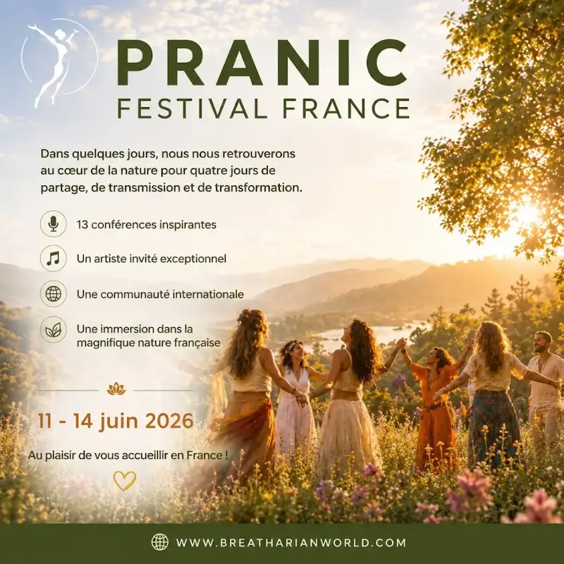 NicolasPilartz's tweet photo. ✨ Respirer. Se relier. S'éveiller. Célébrer la vie. 🌿 Le compte à rebours a commencé ! 🤩 Rendez-vous du 11 au 14 juin au Pranic Festival France !   https://t.co/7qjHoXnLyn https://t.co/mF1vVHWhol