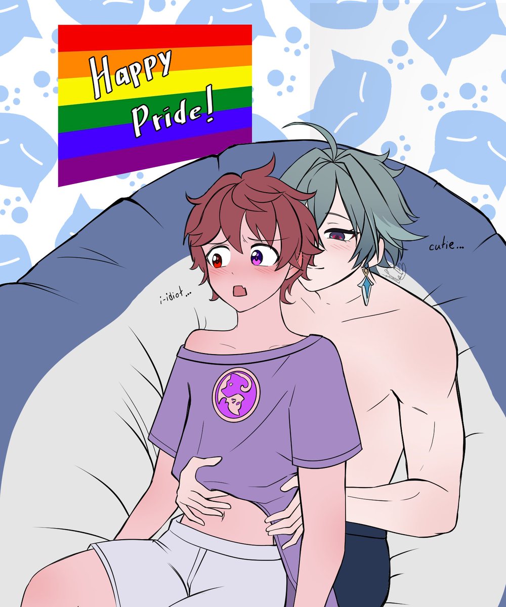BluchuVTuber's tweet photo. Art 2~ Lohen x OC (He is an obsession...)
Different Version of First art 

Posting an art of Lohen x OC every 3hrs till Lohen releases 

#lohen #genshin #oc #ocart #Canonxoc https://t.co/zvLd69f0if