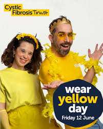 PinehurstP's tweet photo. A reminder that everyone is invited to wear a YELLOW accessory on Friday (12th June) to help raise awareness of Cystic Fibrosis.  Thank you for your support. #WearYellow https://t.co/d3beDWtqUW