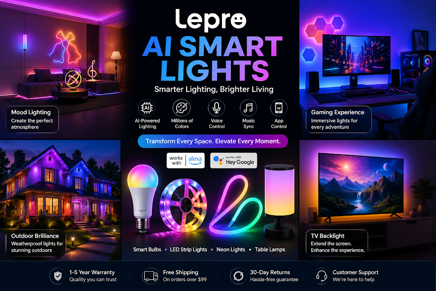 DeepakPara31019's tweet photo. Lepro AI Smart Lights are a range of intelligent LED lighting products designed to enhance indoor and outdoor spaces.
For more info:
https://t.co/WGpVj8DmyI

https://t.co/3OBbzAn3La https://t.co/Ffr6FrWrv9