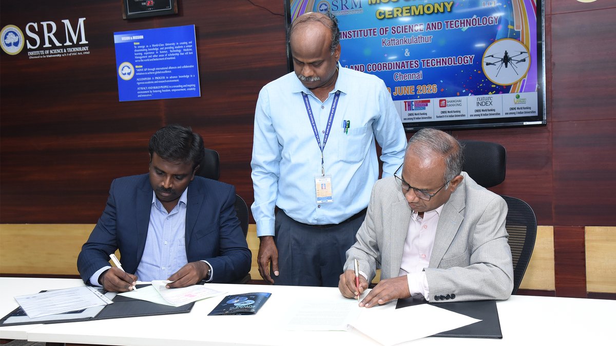 SRMIST and Land Coordinates Technologies sign an MoU to advance ...