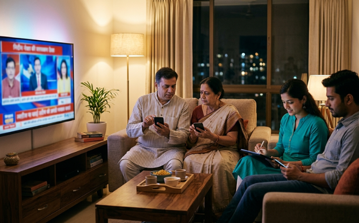 agency_reporter's tweet photo. The living room TV is still on. But nobody's really watching.

Ad breaks don't pause attention anymore — they redirect it. Our latest article unpacks what that means for CTV ad strategy in India. 
🔗 https://t.co/5HcRHYz6iB

#CTVAdvertising #SecondScreen #AgencyReporter https://t.co/bUKBCPwnsi