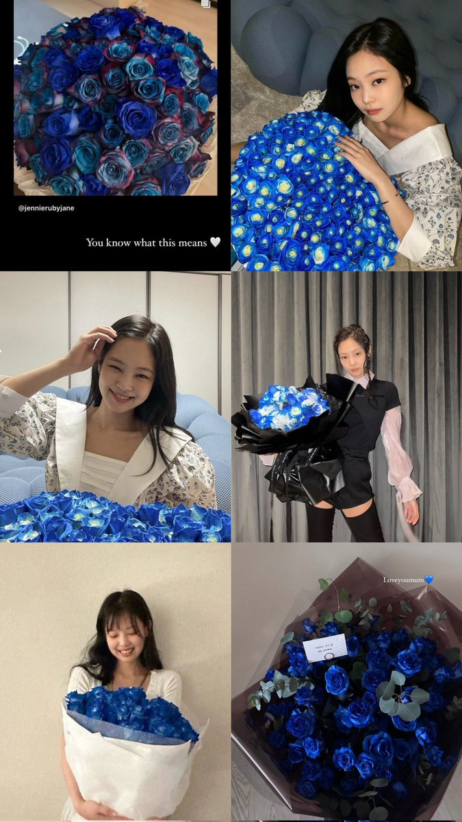 yk2aii's tweet photo. The fact that her mom sends her blue roses every year on her birthday is so sweet and adorable. https://t.co/nlrwYkeTbN