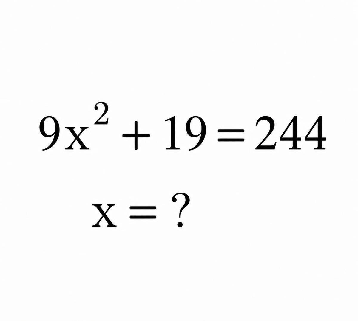 Batmantallk's tweet photo. Only 0.1% can Answer This.

Solve without Calculator https://t.co/UkjC8cz66r