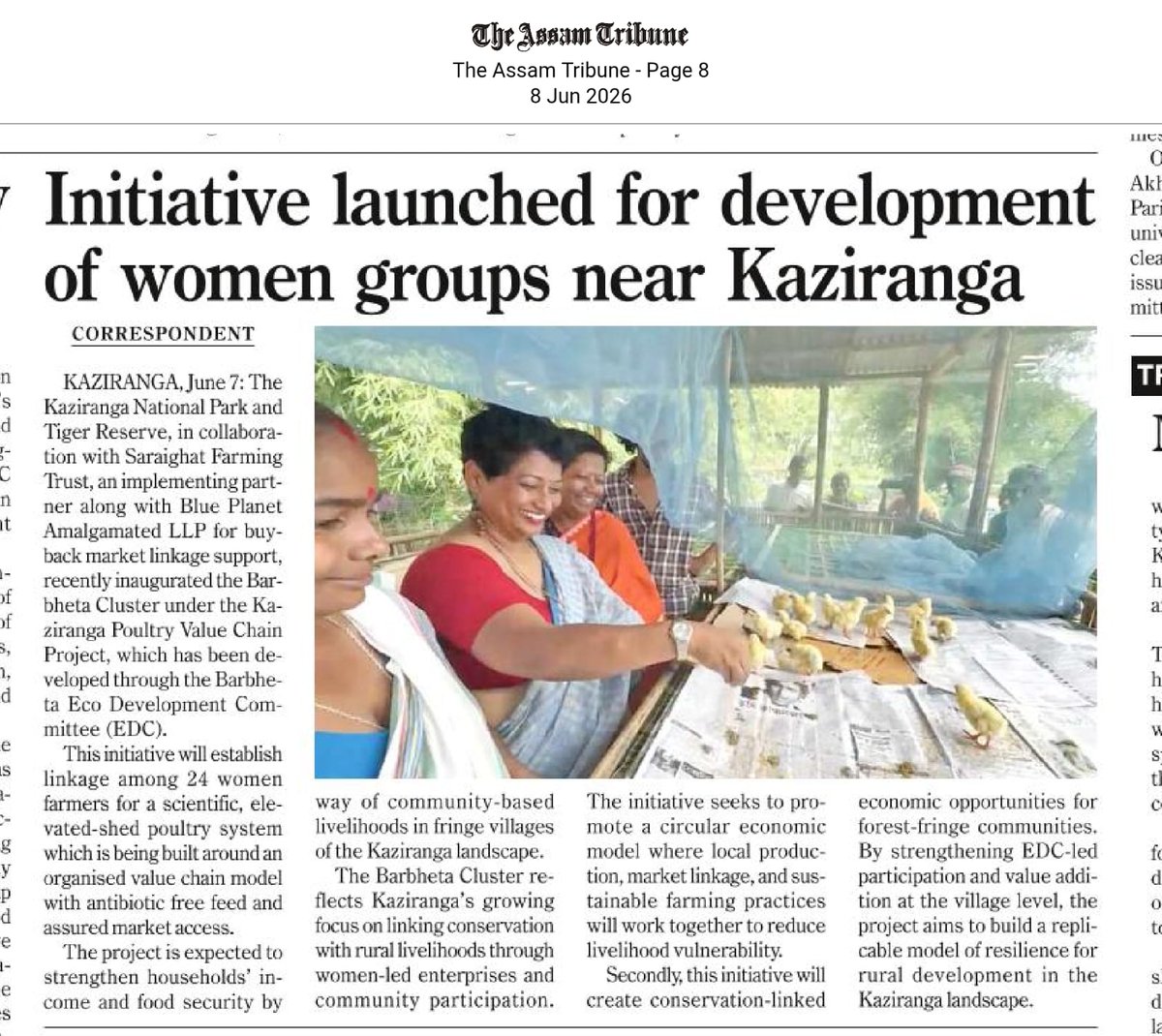 Neatehub1's tweet photo. STARTUP SPOTLIGHT: Our Incubatee  Blue Planet Amalgamated, founded by Runa Rafique has been working towards antibiotic-free poultry, with over 20 women in Kaziranga. They operate on a buyback model, thus helping micro entrepreneurs with market linkage as well. https://t.co/PJEEsiTDit