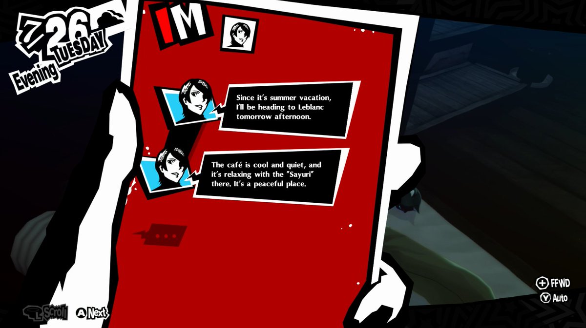 KirbyCheatFurby's tweet photo. is the person who invites themselves to leblanc randomized in each run? i got yusuke, ryuji, and then yusuke three more times. there's no way he's this intrusive, right? https://t.co/4ejH2cWWd3