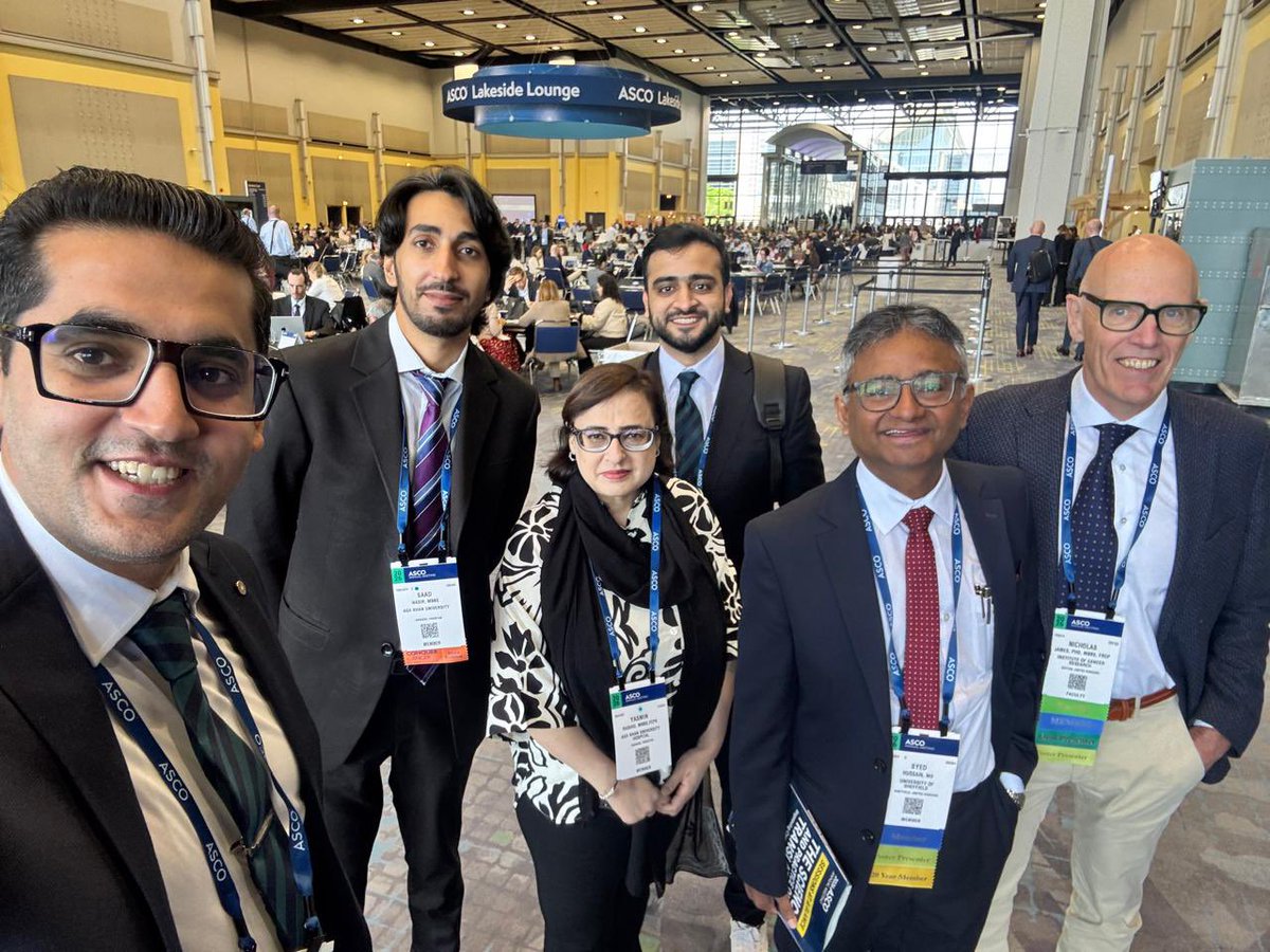drnawazniazi1's tweet photo. Delighted to have an Inspiring and insightful discussion with @Prof_Nick_James @ProfSyedHussain @saadnasir01 at the ASCO2026. https://t.co/e12NpyTAkV