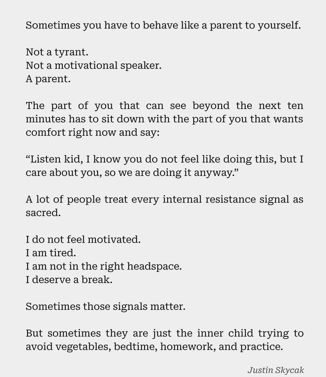 justinskycak's tweet photo. So much of your future is shaped by what you do when nobody is making you do anything. https://t.co/Os7QTzBzAn