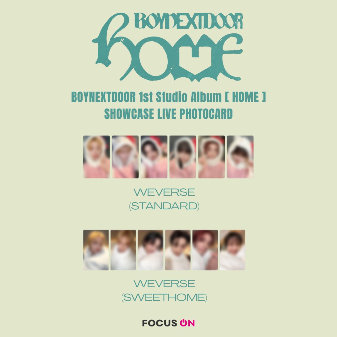 FocusON_kor's tweet photo. ✦⋆｡˚ ｡⋆⸜ 📣予約販売📣  ⸝ ⋆ ˚｡˚ ⋆✦  

🩷 #BOYNEXTDOOR 1st Studio Album 『 HOME 』

🎁 SHOWCASE LIVE 特典公開済み！
➤ WEVERSE 

すべてのご注文を丁寧に対応し、迅速にお届けいたします💨ご予約お待ちしております/ᐠ ˶˃ᆺ˂˶マ☆

🔗 Qoo10 注文リンク： 
👉SWEETHOME VER : https://t.co/uI0wh5i4ld
👉STANDARD VER : https://t.co/za2J9TVQzU 

#BOYNEXTDOOR #보이넥스트도어 #BND #HOME #보넥도 #똑똑똑 #VIRAL #SUNGHO #RIWOO #JAEHYUN #TAESAN #LEEHAN #WOONHAK #ソンホ #リウ #ジェヒョン #テサン #イハン #ウナク #태산 #재현 #이한 #운학 #리우 #성호