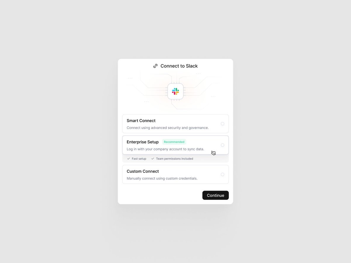 When users connect their most important tools, your app needs to feel less like a popup and more like a vault 🔒