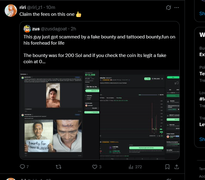 RedOval93's tweet photo. RIRI JUST CONFIMRED THAT THIS IS HIS WALLET SINCE HE PUT THE CA IN BIO AND IS SUPPORTING IT BUT SOMEONE IS HOLDING 15% AND HOLDING IT HOSTAGE

REDEVVING AND SENDING HIM SUPP THIS DESERVES TO RUN
https://t.co/lOXVZ9LVg2 https://t.co/71iV53AU0n
