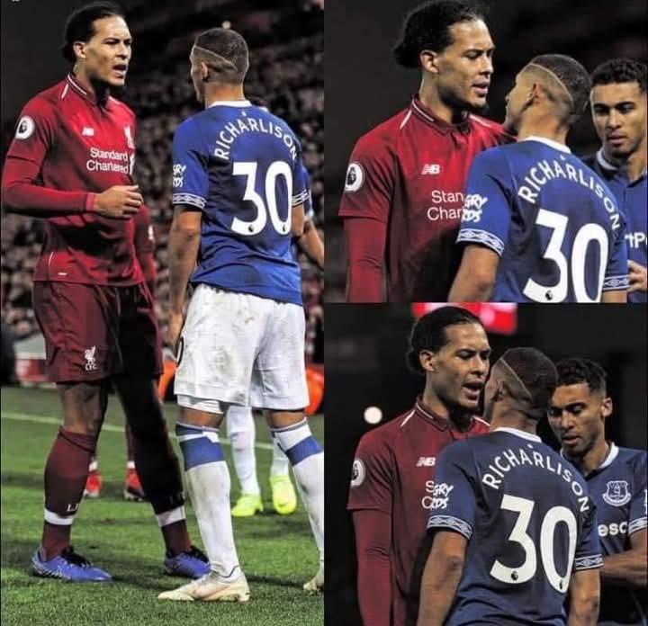 chimaobi_saint's tweet photo. -Reporter: "Tell me the truth: if you have Van Dijk in front of you, are you going to run away from him?"

-Richarlison: "Are you kidding? Didn’t you see the photo I posted, facing him? I told him: Who do you think you’re talking to?”

-Reporter: "You said that?"

-Richarlison: "Yes, in Portuguese. So he didn’t understand.”

Just Richarlison 🤣