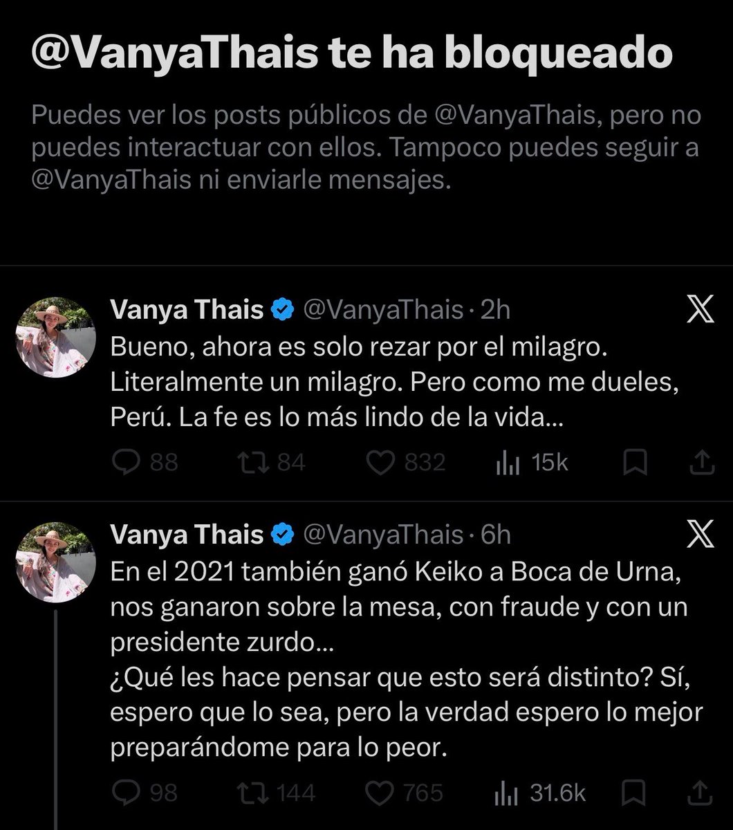 Niorbog's tweet photo. Vine solo a ver las lágrimas de Vanya Thais a X porque no entro mucho y me bloqueó. A llorar al río 😢 https://t.co/w6iwrGPN0x